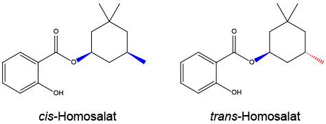 Die beiden Diastomere von Homosalat