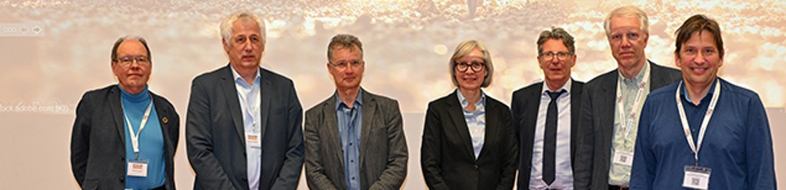 Moderatoren und Referierende auf dem AM Kolloquium v.l.n.r. Dr. R. Packroff, N. KLuger, PD Dr. G. Westphal, Dr. A. Wahl-Wachendorf, Porf. DR. T. Kraus, Dr. M. Mattenklott, Prof. Dr. T. Behrens 