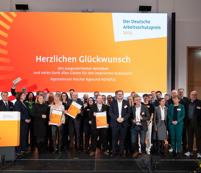 Die Gewinner des Deutschen Arbeitsschutzpreises 2025.