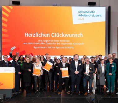 Die Gewinner des Deutschen Arbeitsschutzpreises 2025.